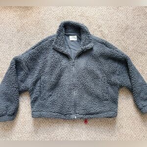 Urban Outfitters Teddy Grey Zip-Up
